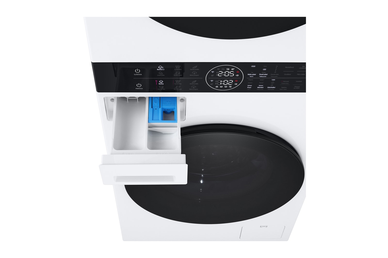 LG WashTower | 12 / 10 kg |1400 ot./min | AI DD? | TurboWash?360°|Bílá, WT1210WWF
