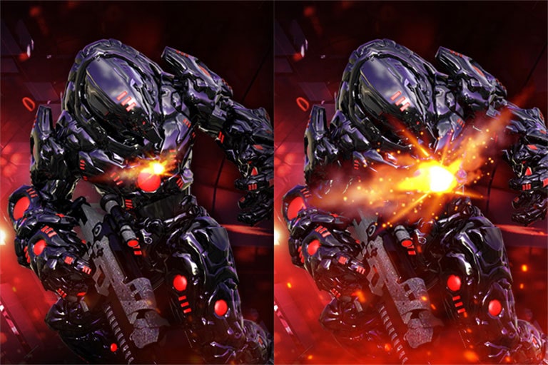 Technologie Dynamic Action Sync hrá??m pomáhá zachytit ka?dy okam?ik v reálném ?ase.	