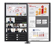 LG Monitor Ergo Dual 27", rozli?ení QHD s Daisy Chain, 27QP88DP-BS