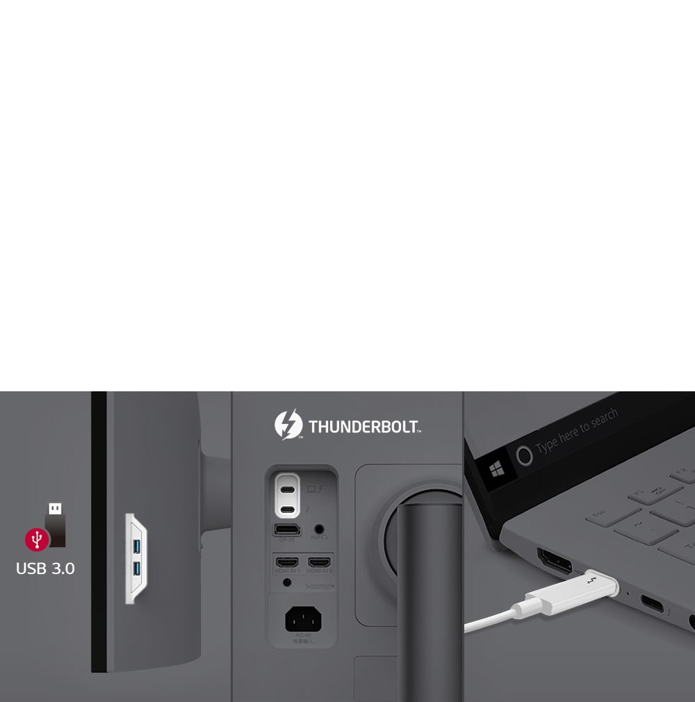 Thunderbolt? 4 a ?ada port? umo?ňují snadné ovládání a konektivitu.