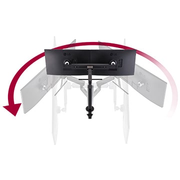 Monitor umo?ňuje najít pohodlné úhly pohledu díky oto?nému stojanu monitoru od -335 do +335 stupň?