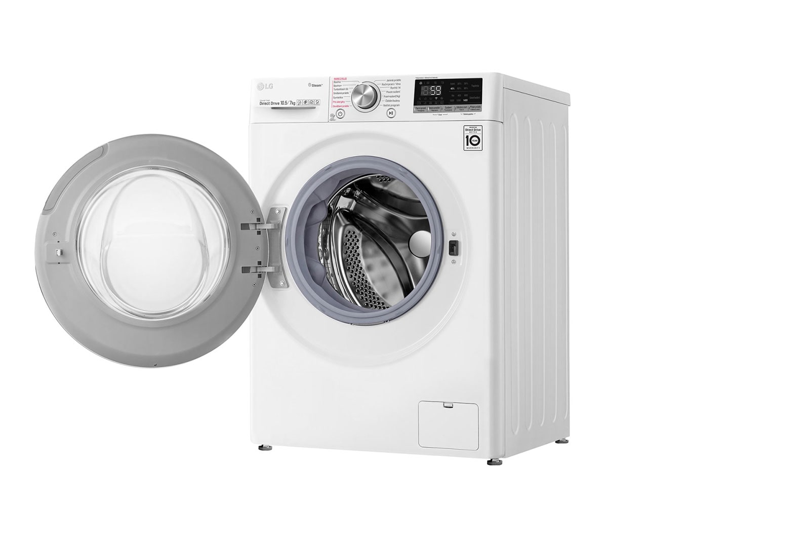 LG 10,5 kg parní pra?ka / 7 kg su?i?ka LG | 1400 ot./min | Direct Drive? | AI DD? | TurboWash?360°, F4DV710H1E