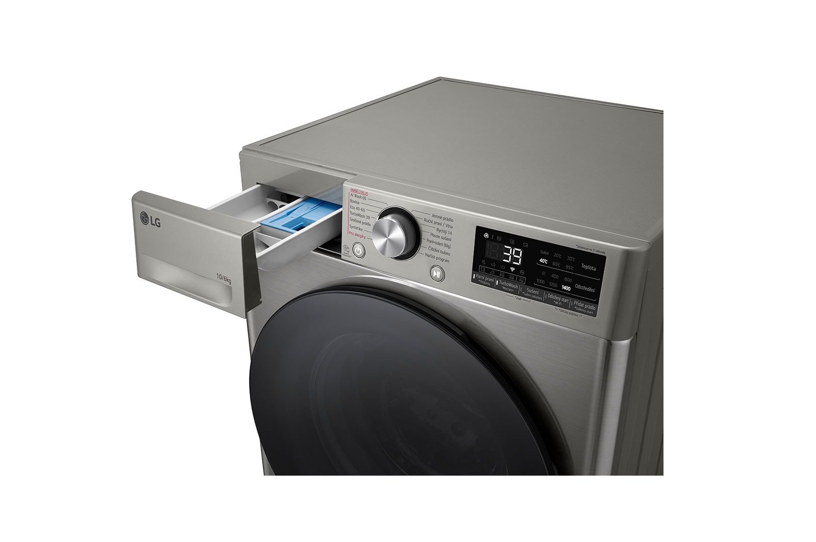LG Parní pra?ka / su?i?ka LG | 10 / 6 kg |  1400 ot./min | Direct Drive? | AI DD? | St?íbrná, FCR7A06PG