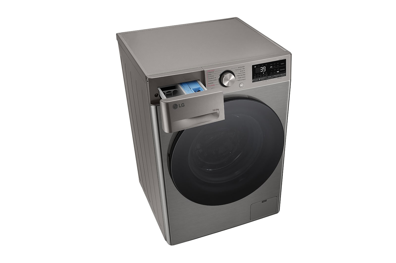 LG Parní pra?ka / su?i?ka LG | 10 / 6 kg |  1400 ot./min | Direct Drive? | AI DD? | St?íbrná, FCR7A06PG