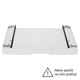 Mezikus pro pra?ky LG s hloubkou 55 - 65 cm | DSKSS | Spojovací díl pro pra?ku a su?i?ku s vysuvem | Bílá