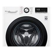 LG Slim parní pra?ka LG |7 kg | D | 1200 ot./min | Direct Drive? | Bílá + ?erná dví?ka, F27V3HY6W