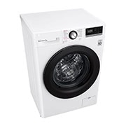 LG Slim parní pra?ka LG |7 kg | D | 1200 ot./min | Direct Drive? | Bílá + ?erná dví?ka, F27V3HY6W