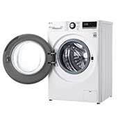 LG Slim parní pra?ka LG |7 kg | D | 1200 ot./min | Direct Drive? | Bílá + ?erná dví?ka, F27V3HY6W