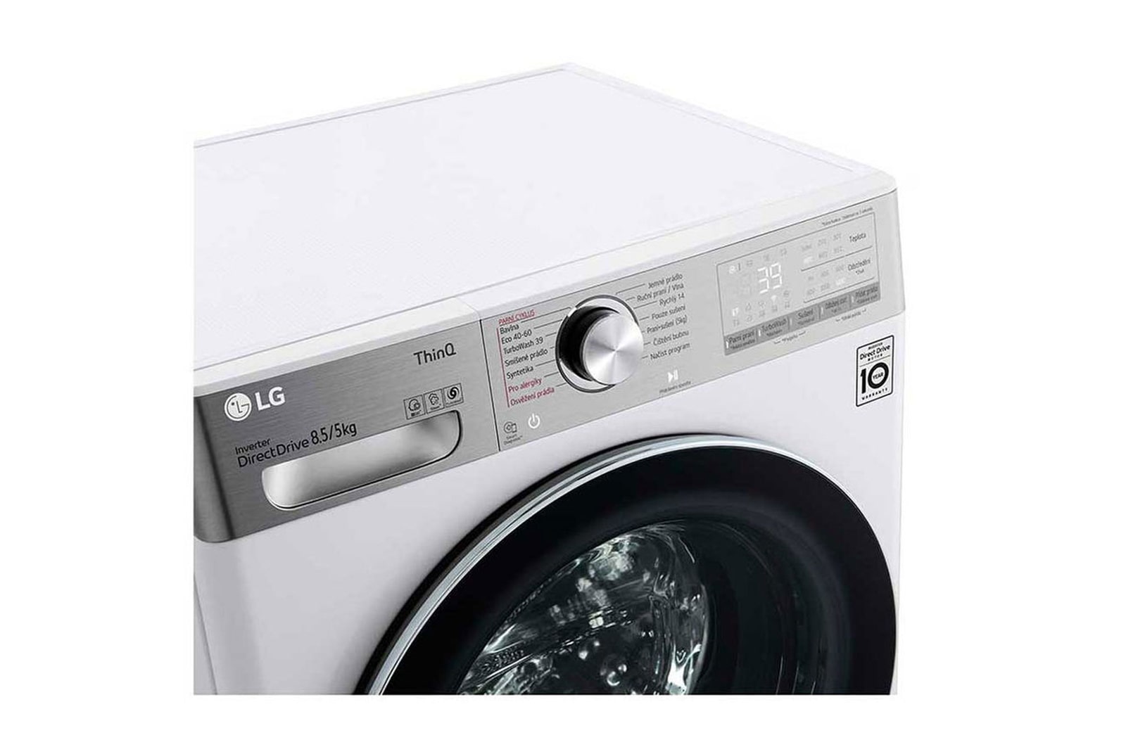 LG Slim parní pra?ka / su?i?ka LG | 8,5 / 5 kg | 1200 ot./min | TurboWash?360° |Bílá, F2DV9S8H2