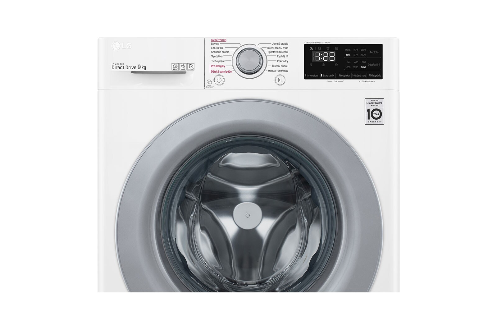 LG 9 kg parní pra?ka LG | A | 1400 ot./min | Direct Drive? | AI DD?, FA4TURBO9E