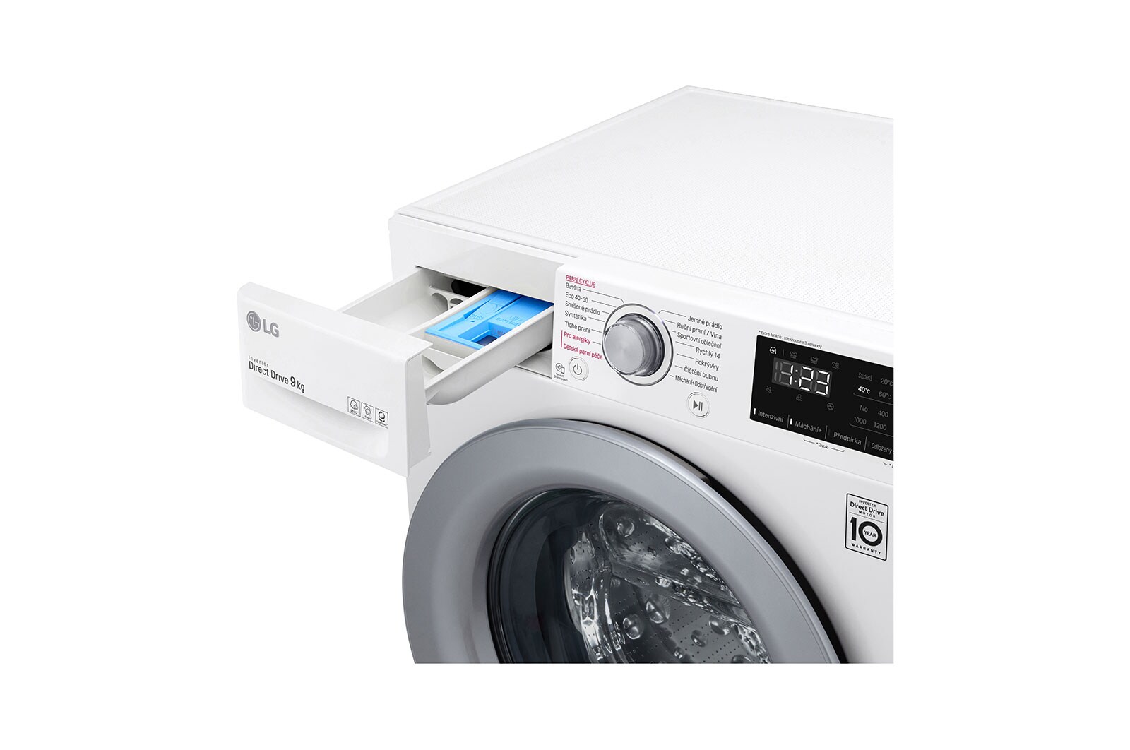 LG 9 kg parní pra?ka LG | A | 1400 ot./min | Direct Drive? | AI DD?, FA4TURBO9E