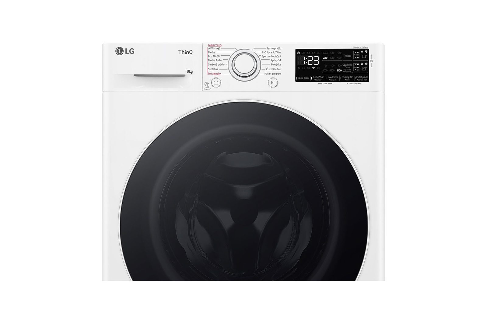 LG Parní pra?ka LG | 9 kg | A | 1400 ot./min | Direct Drive? | AI DD? |Bílá, FASR3A94WW
