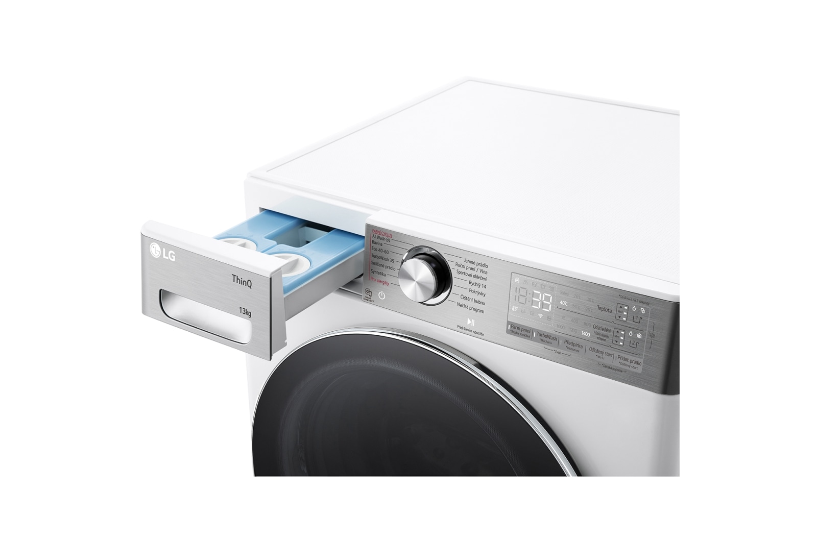 LG Parní pra?ka LG | 13 kg | A | 1400 ot./min | Direct Drive? | AI DD? |Bílá, FASR9A34WC