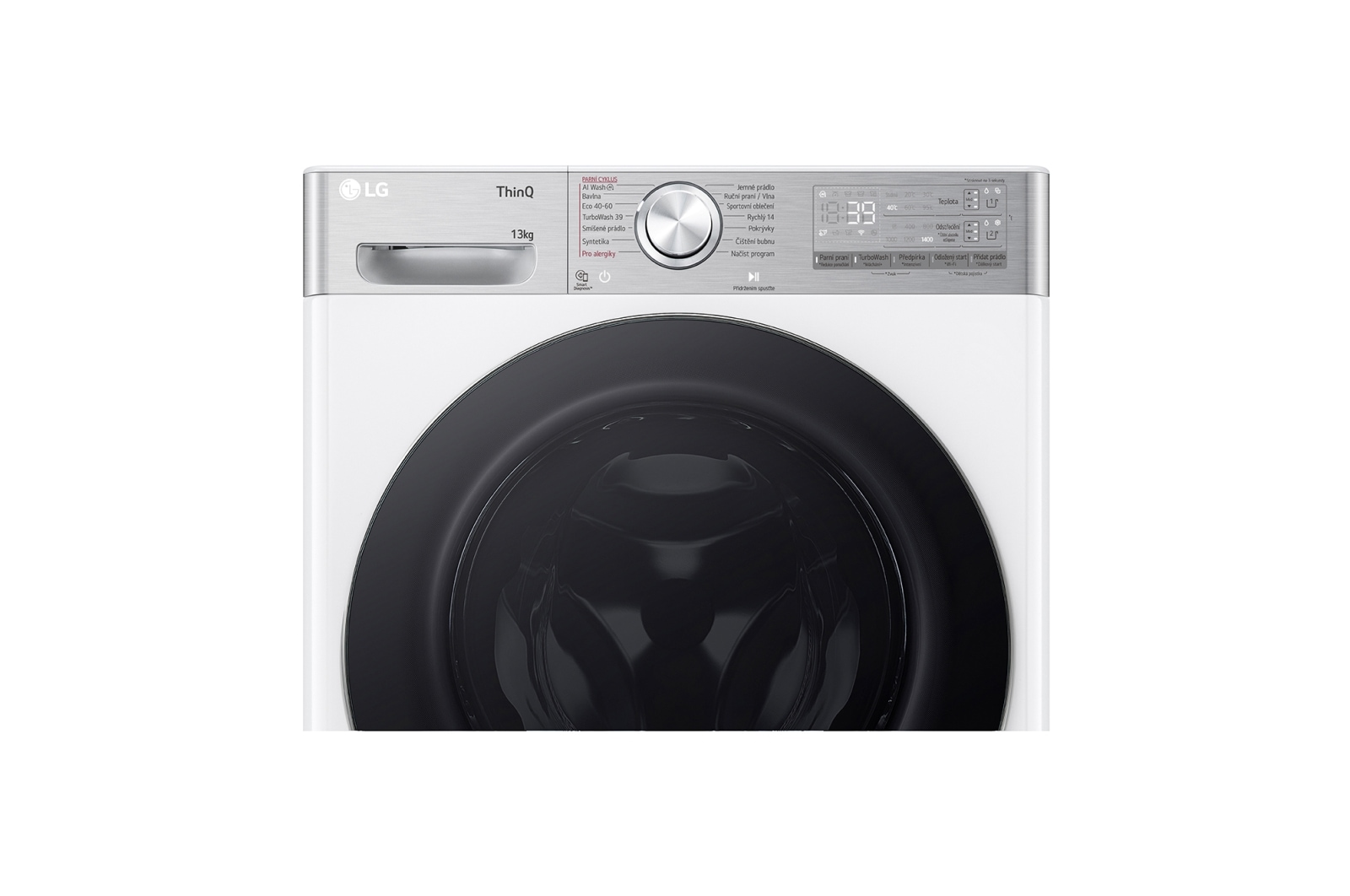 LG Parní pra?ka LG | 13 kg | A | 1400 ot./min | Direct Drive? | AI DD? |Bílá, FASR9A34WC