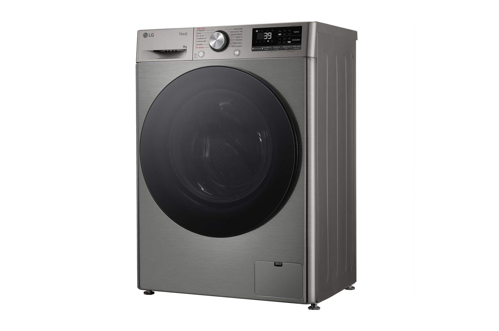 LG Slim parní pra?ka LG | 8 kg | A | 1200 ot./min | TurboWash?360° |St?íbrná, FLR7A82PG