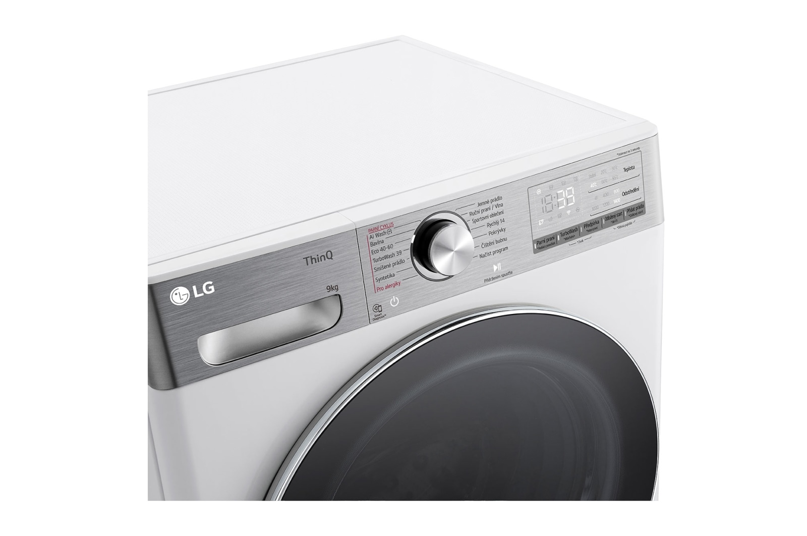 LG Parní pra?ka LG | 9 kg | A | 1400 ot./min | Direct Drive? | AI DD? |Bílá, FSR9A94WC