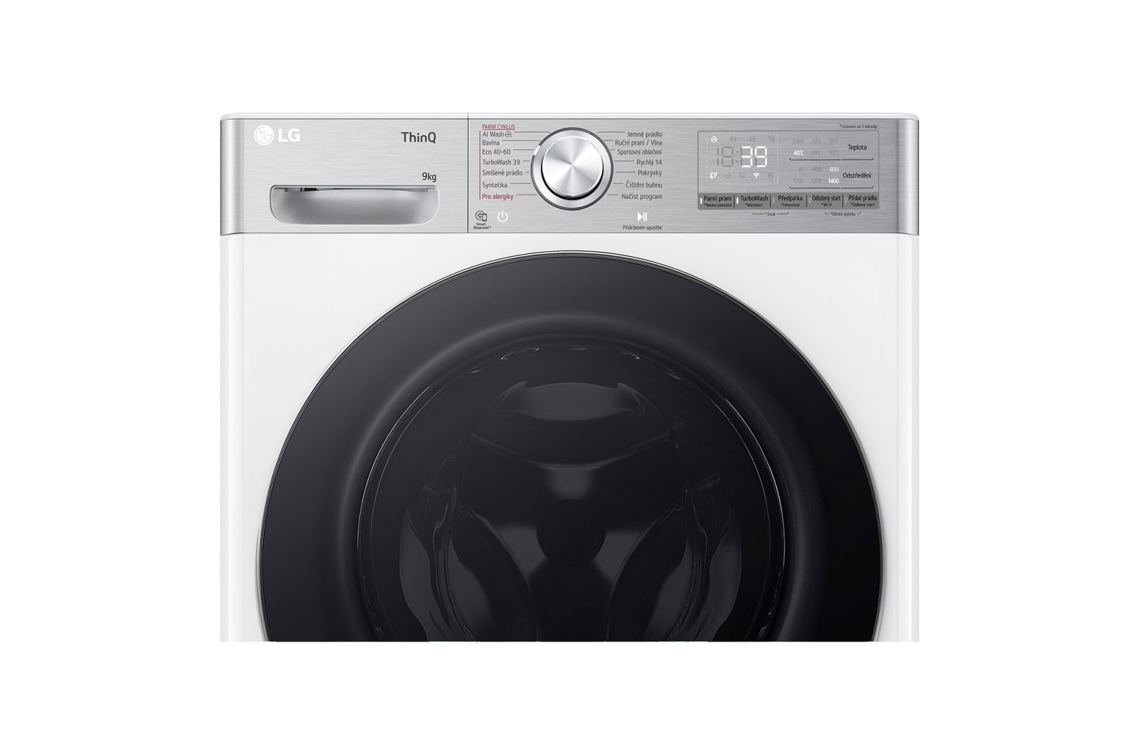LG Parní pra?ka LG | 9 kg | A | 1400 ot./min | Direct Drive? | AI DD? |Bílá, FSR9A94WC