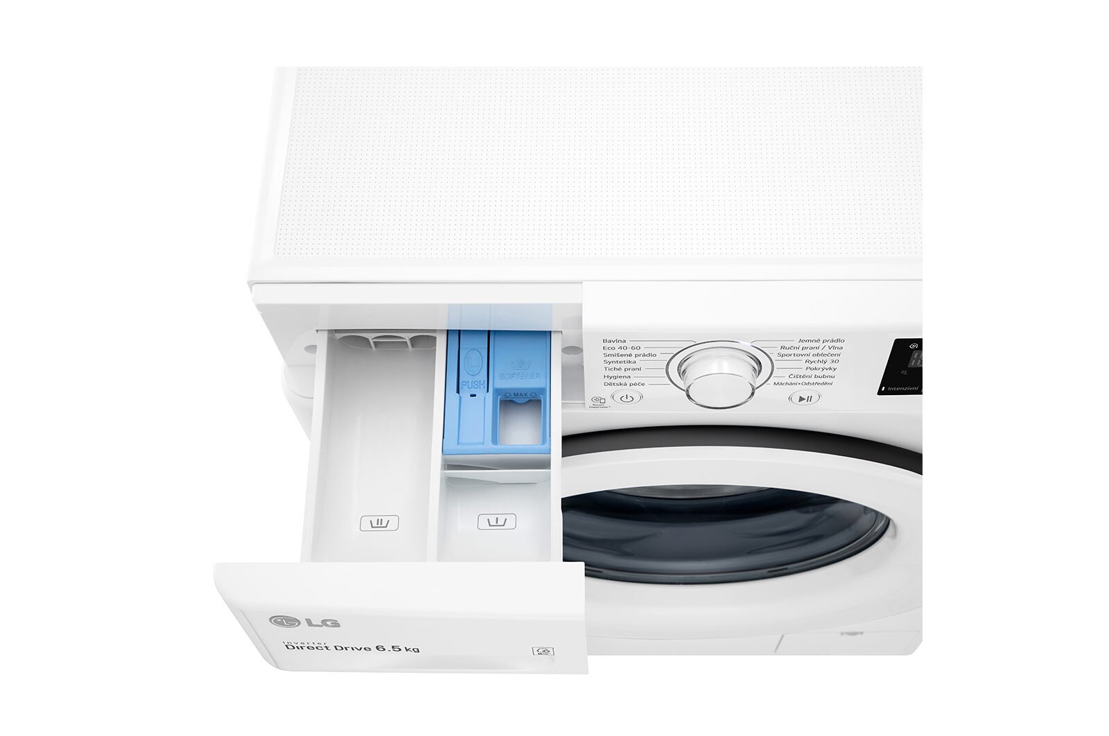LG 6.5 kg slim parní pra?ka, 1200 ot./min, E  (v rozsahu A a? G), Direct Drive?, P?idat prádlo, FW26V2WN3