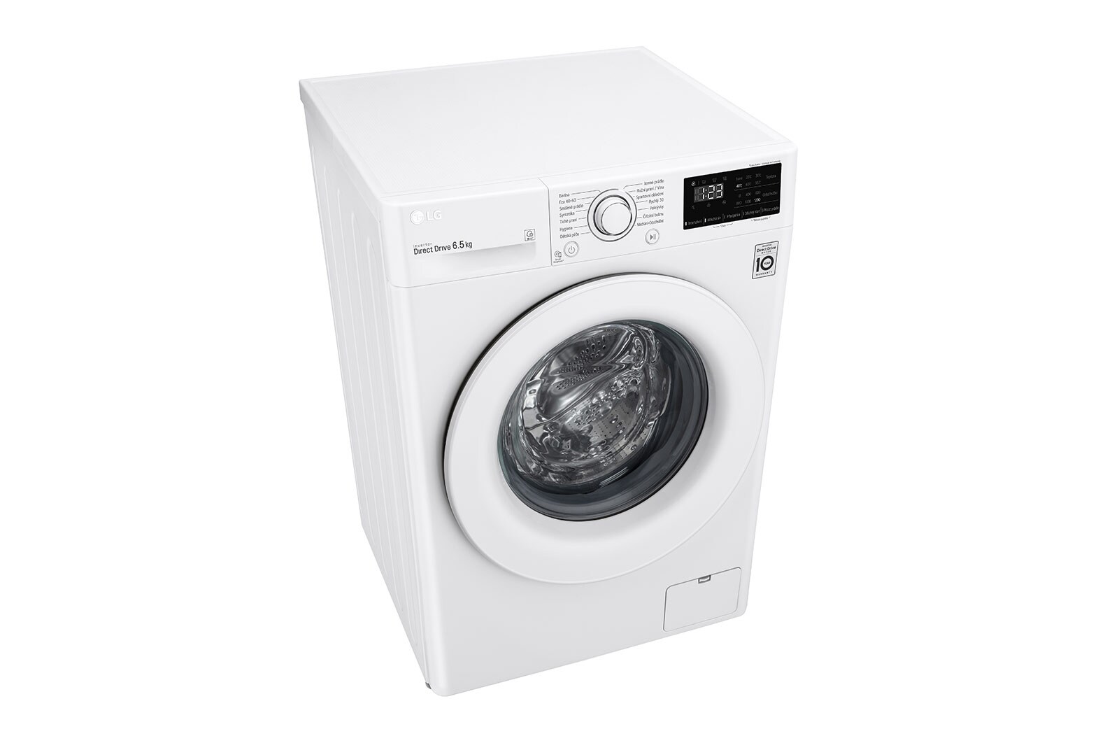 LG 6.5 kg slim parní pra?ka, 1200 ot./min, E  (v rozsahu A a? G), Direct Drive?, P?idat prádlo, FW26V2WN3