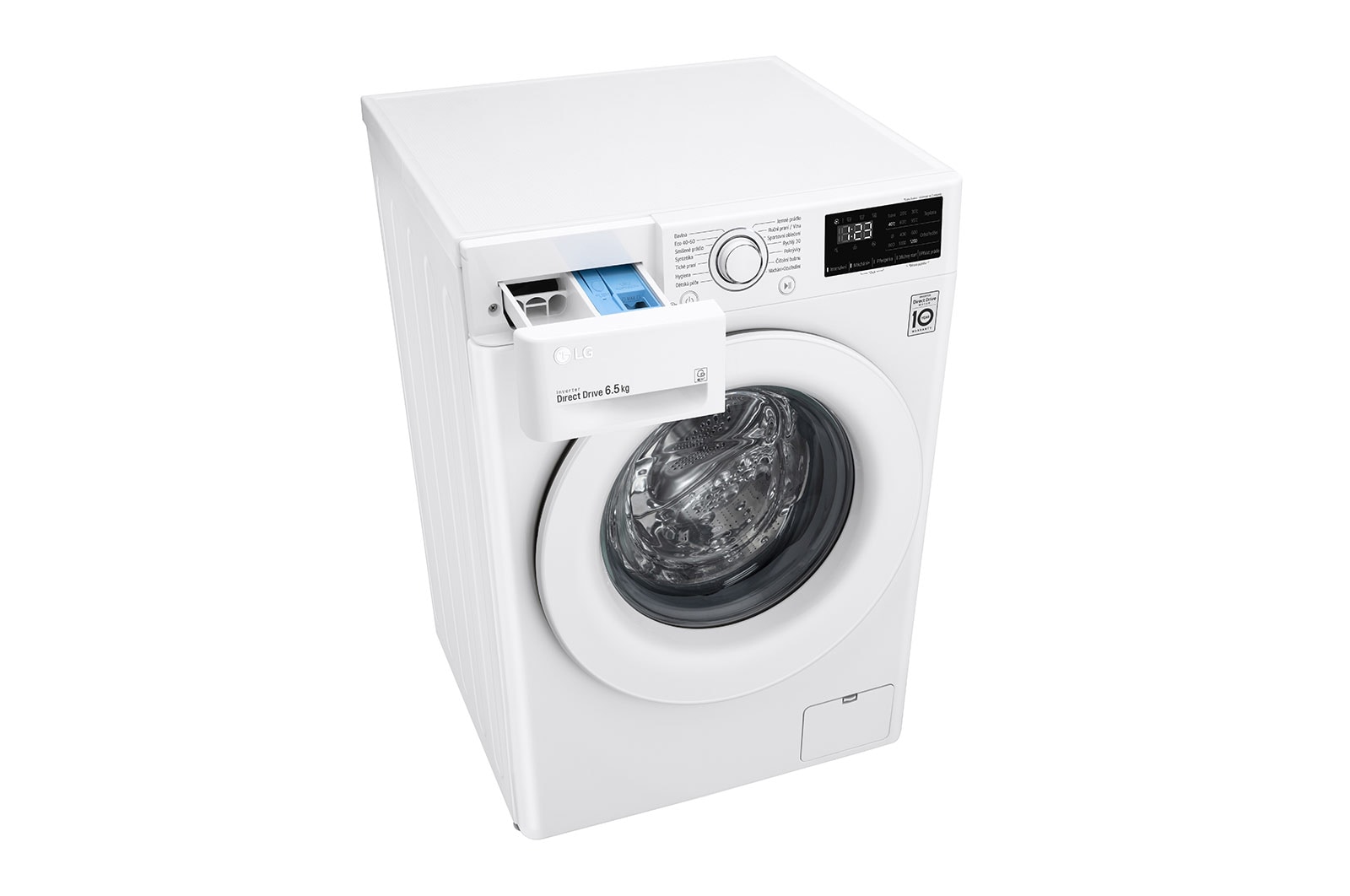 LG 6.5 kg slim parní pra?ka, 1200 ot./min, E  (v rozsahu A a? G), Direct Drive?, P?idat prádlo, FW26V2WN3