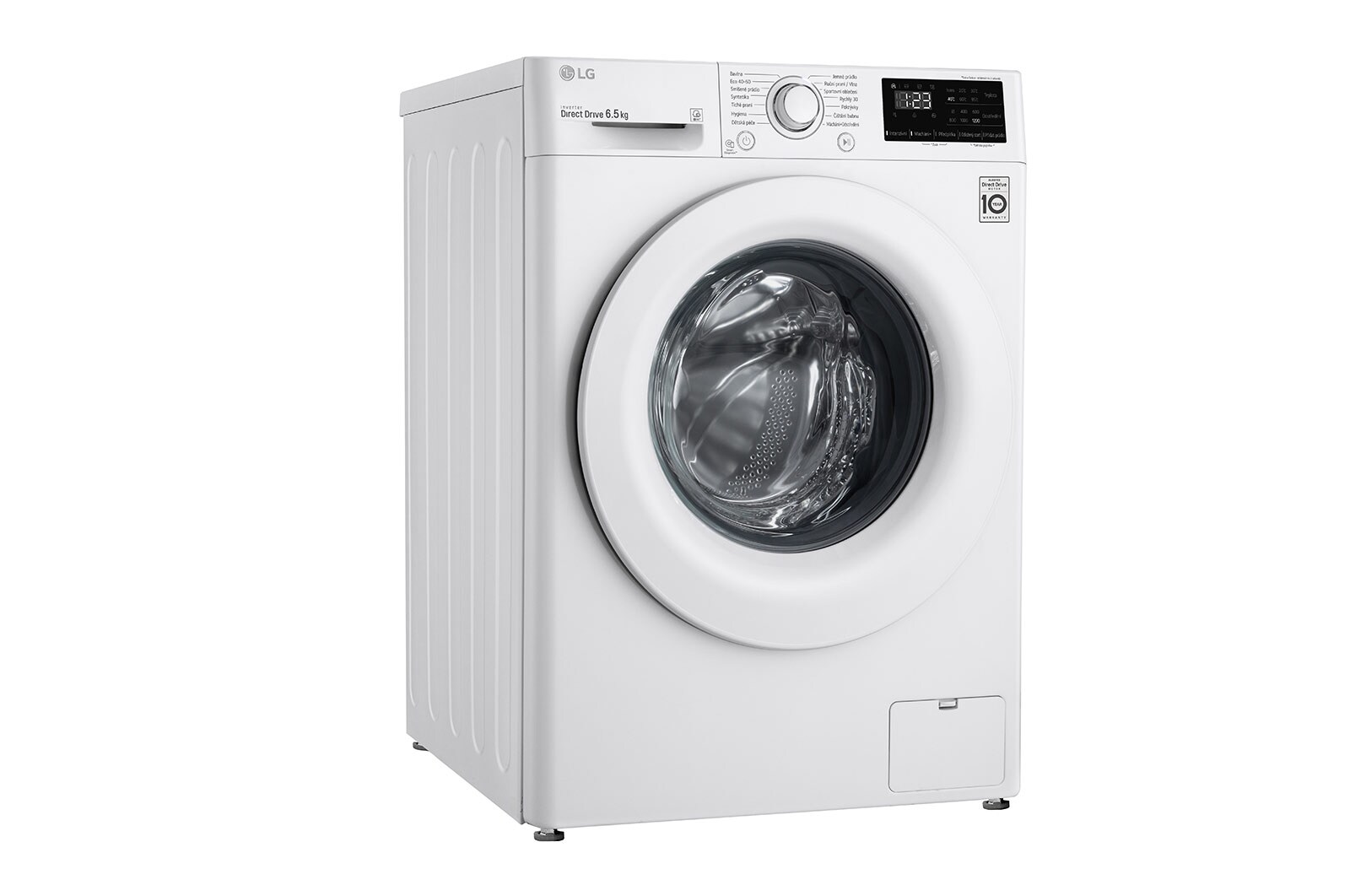 LG 6.5 kg slim parní pra?ka, 1200 ot./min, E  (v rozsahu A a? G), Direct Drive?, P?idat prádlo, FW26V2WN3