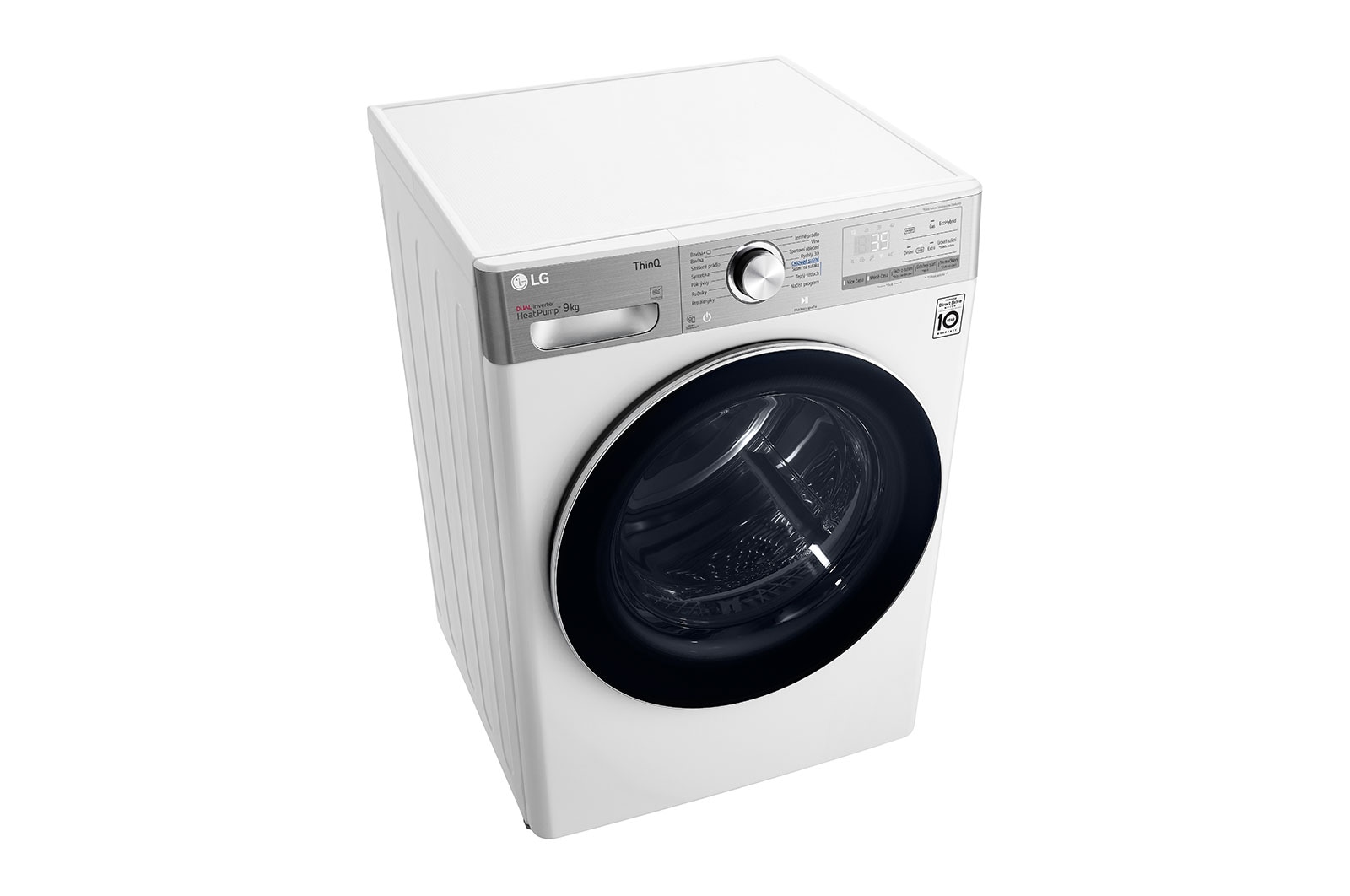 LG Su?i?ka LG | 9 kg | DUAL Inverter Heat Pump? |ThinQ?|Bílá, RC91V9AV2QR