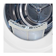 LG 9 kg hybridní su?i?ka s tepelnym ?erpadlem, A+++ (v rozsahu A+++ a? D), invertorovy motor, Eco Hybrid? - hybridní su?ení, automatické ?i?tění kondenzátoru, ThinQ? + WiFi, Program Pro alergiky, RC91V9AV2W