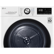 LG 9 kg hybridní su?i?ka s tepelnym ?erpadlem, A+++ (v rozsahu A+++ a? D), invertorovy motor, Eco Hybrid? - hybridní su?ení, automatické ?i?tění kondenzátoru, ThinQ? + WiFi, Program Pro alergiky, RC91V9AV2W
