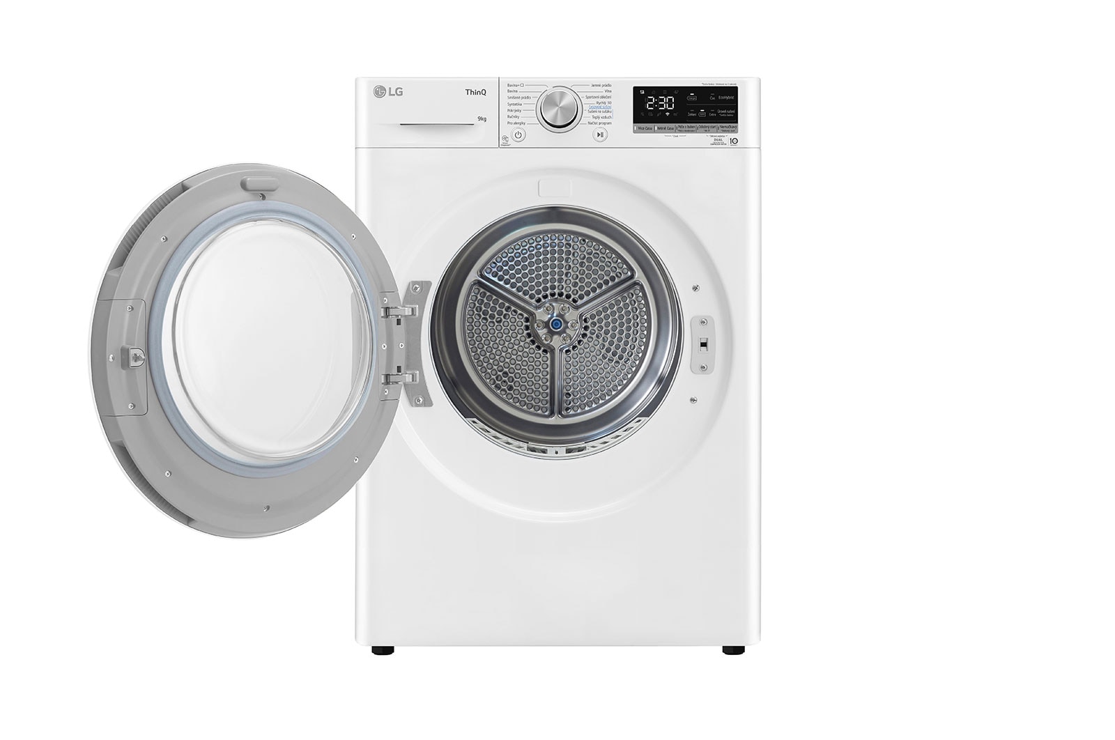 LG Su?i?ka LG | 9 kg | DUAL Inverter Heat Pump? |ThinQ?|Bílá, RC91V9AVSN