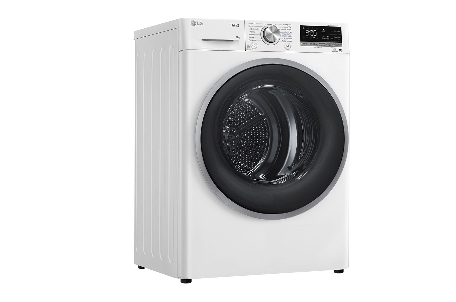 LG Su?i?ka LG | 9 kg | DUAL Inverter Heat Pump? |ThinQ?|Bílá, RC91V9AVSN