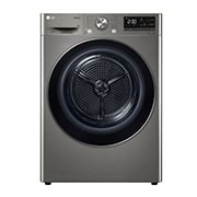 LG 9 kg su?i?ka LG | Re?im Energie / ?as | automatické ?i?tění kondenzátoru | Wi-Fi, front view, RC91V9EV2N