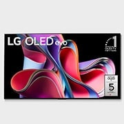 ?elní pohled na LG OLED evo, odzná?ek s?nápisem ?10 let světová jedni?ka mezi OLED televizory“ a?logem pětileté záruky na panel na obrazovce
