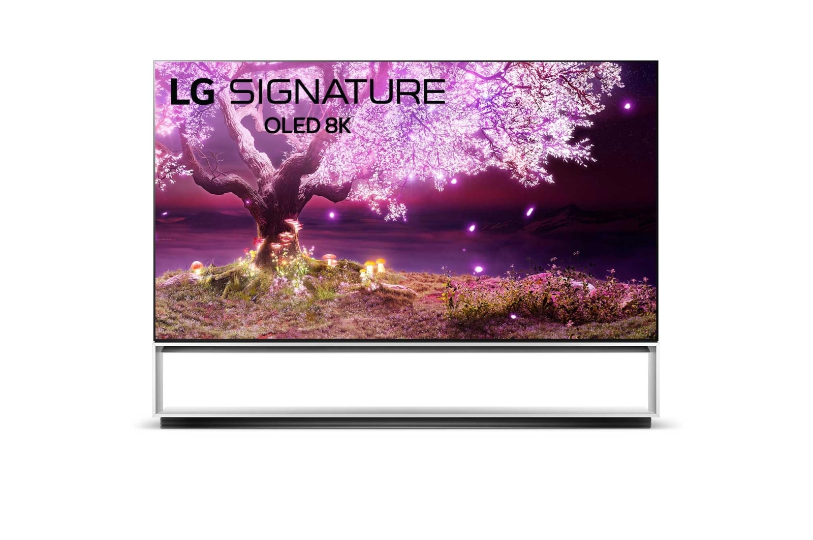 ?elní pohled na 88&#34; LG OLED TV, webOS Smart TV OLED88Z19LA