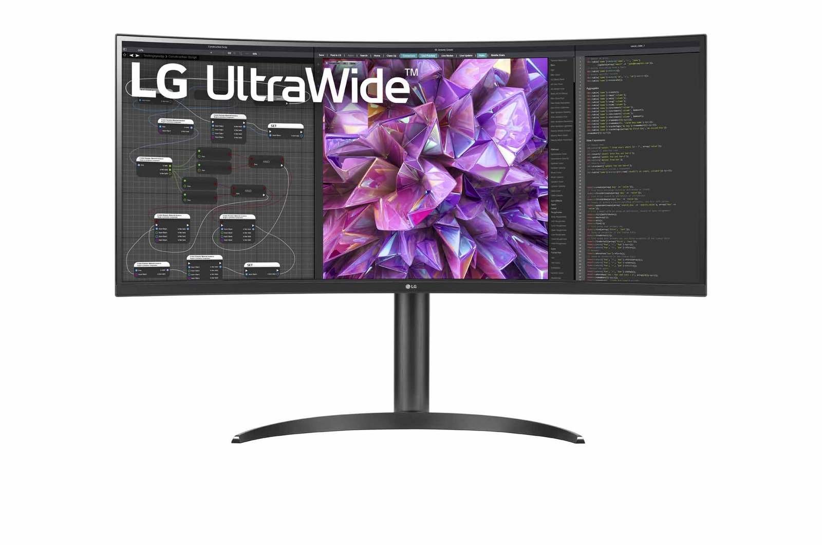 ?elní pohled na 34&#34;|Zak?iveny monitor 21:9| UltraWide? QHD  34WQ75C-B