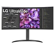 ?elní pohled na 34&#34;|Zak?iveny monitor 21:9| UltraWide? QHD  34WQ75C-B