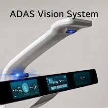 Bo?ní pohled na produkt ADAS vizuálního systému.
