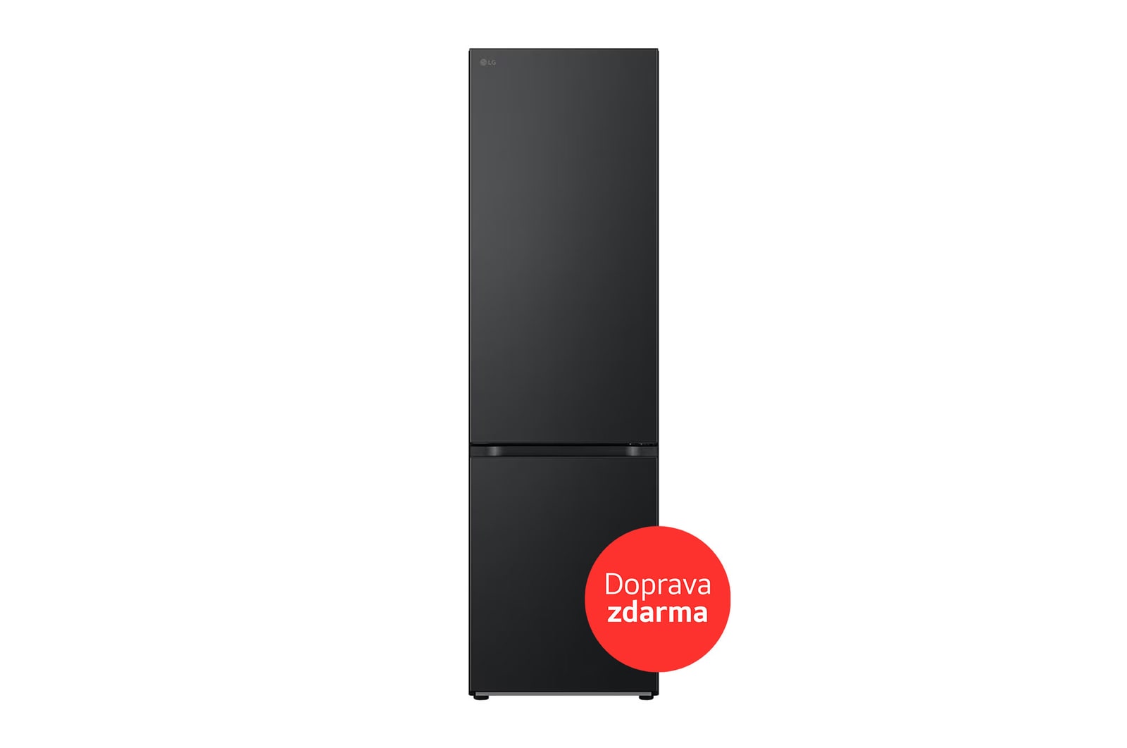 LG Kombinovaná chladni?ka LG | A | 387 l | Smart Invertorovy kompresor | DoorCooling+?, front view, GBV7280AEV