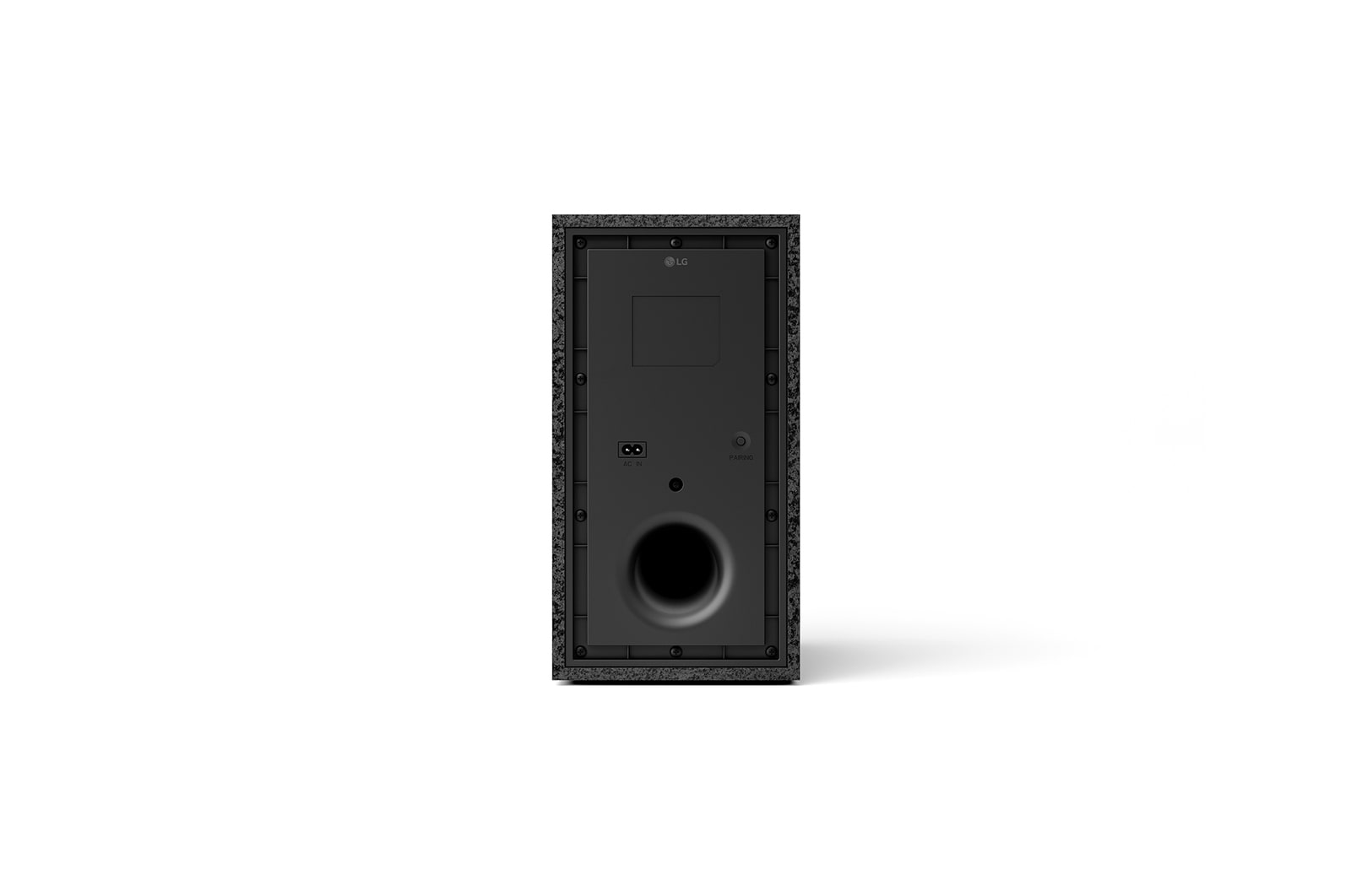 Rückansicht des Subwoofers