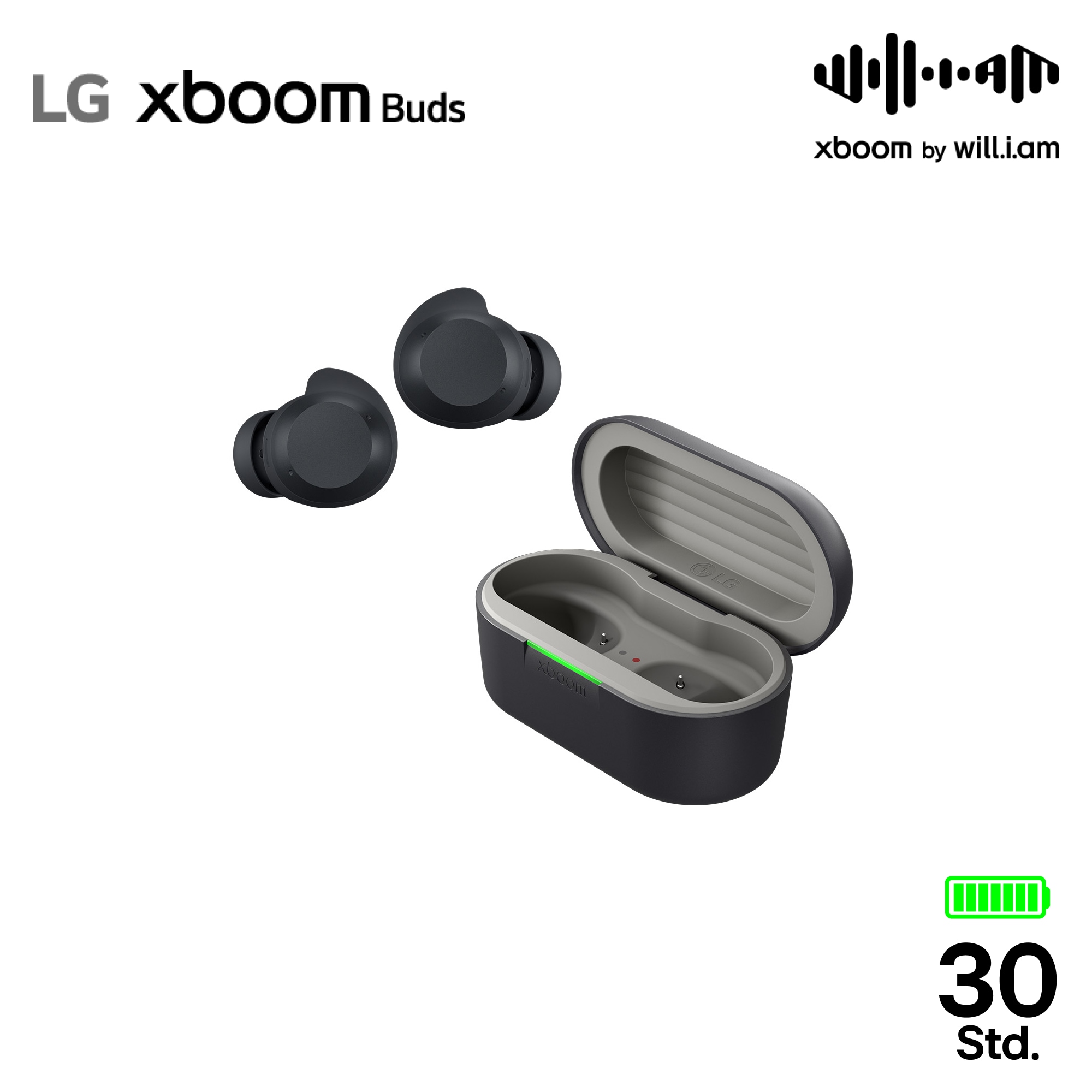 LG xboom Buds von will.i.am | Bluetooth-Ohrh?rer | xboom Signature Sound mit Graphen-Treiber, xboom Buds
