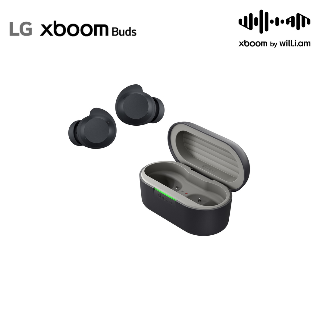 Vorderseite von LG xboom Buds von will.i.am | Bluetooth-Ohrh?rer | xboom Signature Sound mit Graphen-Treiber xboom Buds