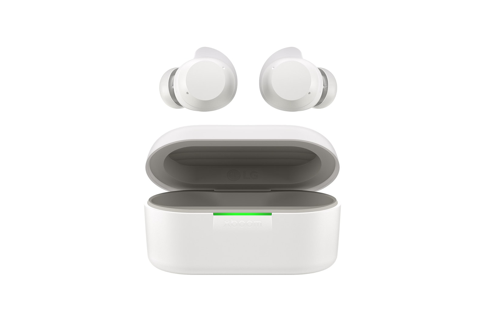 LG xboom Buds von will.i.am | Bluetooth-Ohrh?rer | xboom Signature Sound mit Graphen-Treiber, xboom Buds white