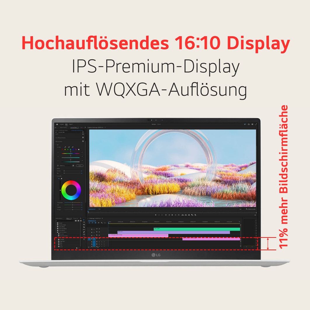 LG gram Pro 16 Zoll Windows Notebook | Intel? Core? Ultra 7, 32GB RAM, 2TB SSD, Windows 11, 16:10 IPS-Display, 16Z90SP-G.AD7BG