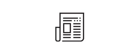 Eine schwarz umrandete Schriftrolle weist Linien unterschiedlicher L?nge und K?stchen auf, die ein Muster bilden, das die gesamte Schriftrolle ausfüllt. 