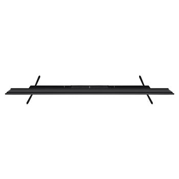 Draufsicht auf den LG UHD AI ThinQ 4K UT73 Smart TV zur Darstellung der Breite und der Fu?positionen.