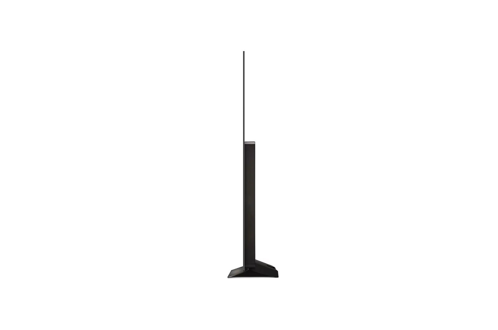 Seitliche Profilansicht des LG OLED evo AI C4 4K Smart TV mit besonders schlankem Geh?use
