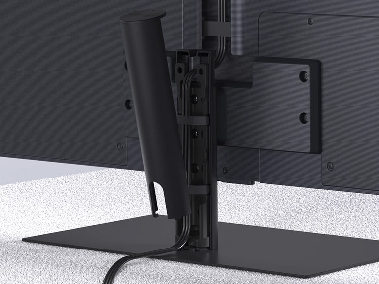 Installationsvideo zur Montage des Standfu?es für den LG OLED evo AI G4 4K Smart TV Fernseher.