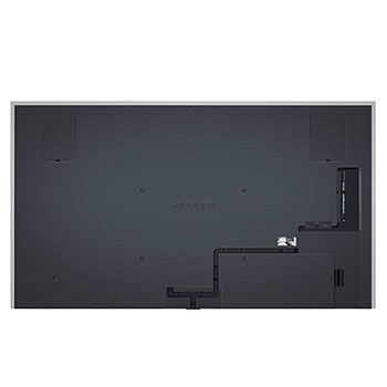 Rückansicht des LG OLED evo AI G4 4K Smart Wand-TVs mit aufger?umtem Kabelmanagement und flacher Wandmontage