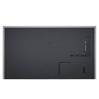 Rückansicht des LG OLED evo AI G4 4K Smart Wand-TVs mit aufger?umtem Kabelmanagement und flacher Wandmontage