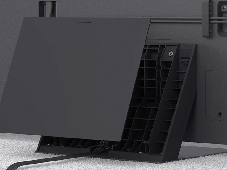 Installationsvideo zur Montage des Standfu?es für den LG QNED MiniLED AI QNED91 4K Smart TV Fernseher.
