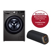 LG Waschmaschine Metallic Black Steel (A, 10,5 kg, 1.560 U./Min.) mit AI DD? & TurboWash?360° | F6WV710P2S + DXG7QBK, F6WV710P2S.DXG7Q